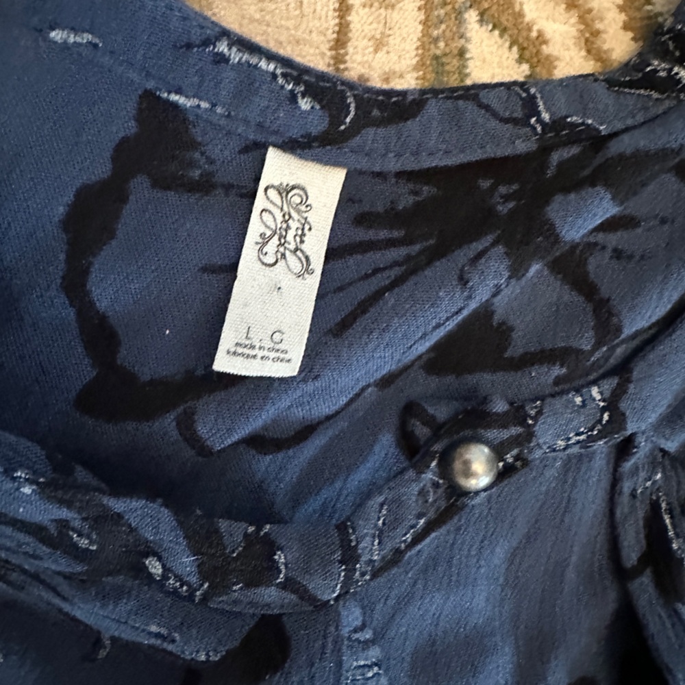 Free People Blue Floral Dress - Picture 5 of 7